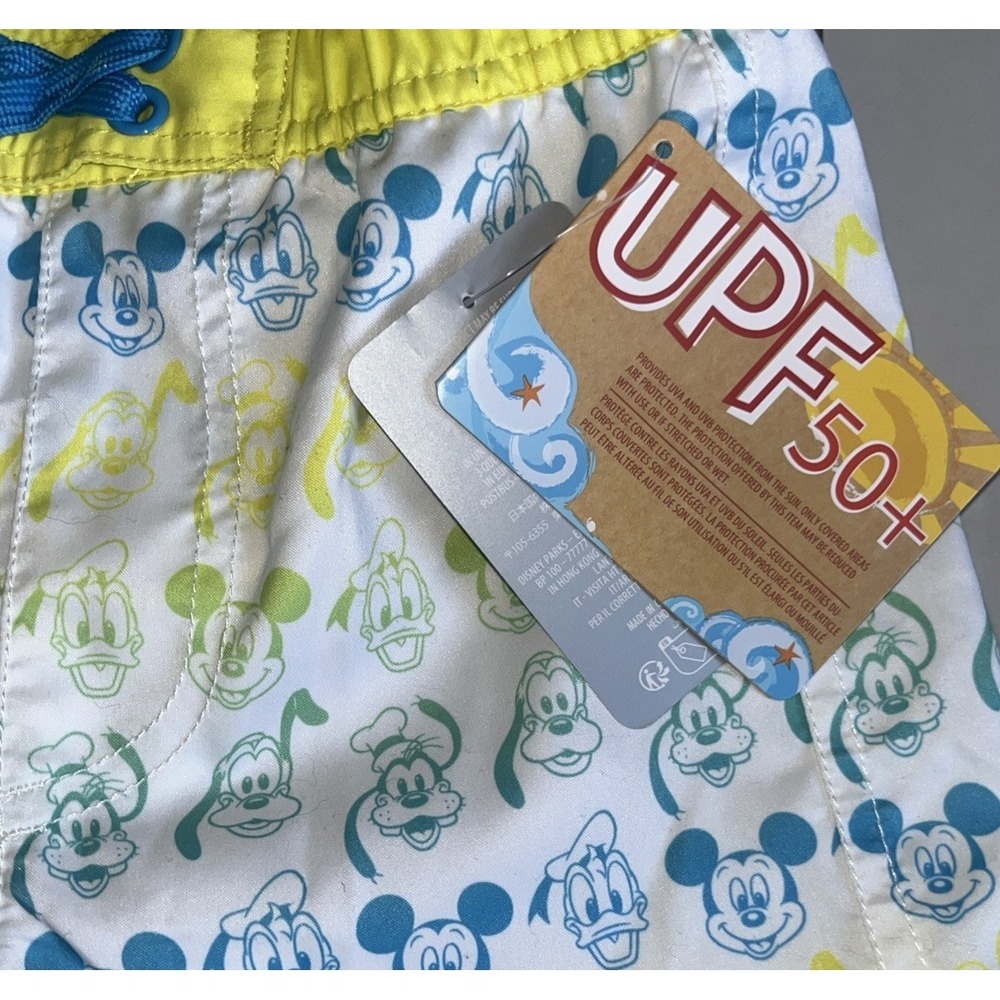 Disney Store Mickey Mouse Donald Pluto & Goofy Swim Trunks Boys Size 5/6 NWT - Picture 3 of 5
